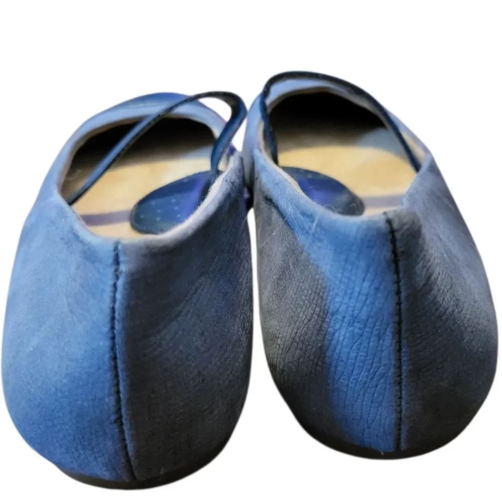 Softwalk Napa Womens Blue Extra Wide Mary Jane Flats Shoes, Size 7 - Picture 7 of 11
